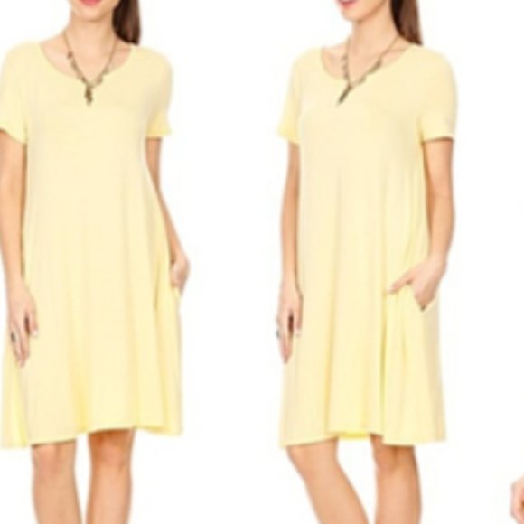 Nelly Women's Short Sleeve Dress with Pockets